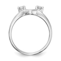 14K White Gold 0.25 Carat Lab Grown Diamond VS SI+ G+ Complete Ring Wrap view 3