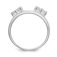 14K White Gold 0.33 Carat Lab Grown Diamond VS SI+ G+ Complete Ring Wrap view 2