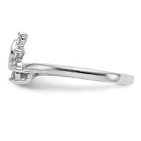 14K White Gold 0.17 Carat Lab Grown Diamond VS SI+ G+ Complete Ring Wrap view 3