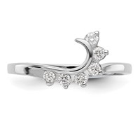 14K White Gold 0.17 Carat Lab Grown Diamond VS SI+ G+ Complete Ring Wrap view 5