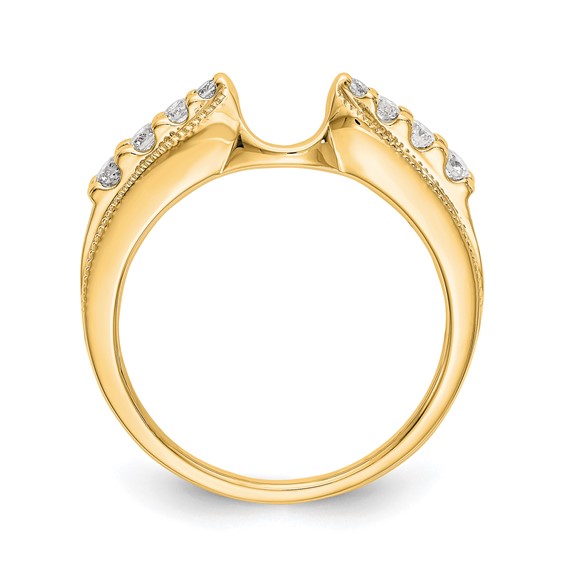 14K Yellow Gold Diamond Wrap