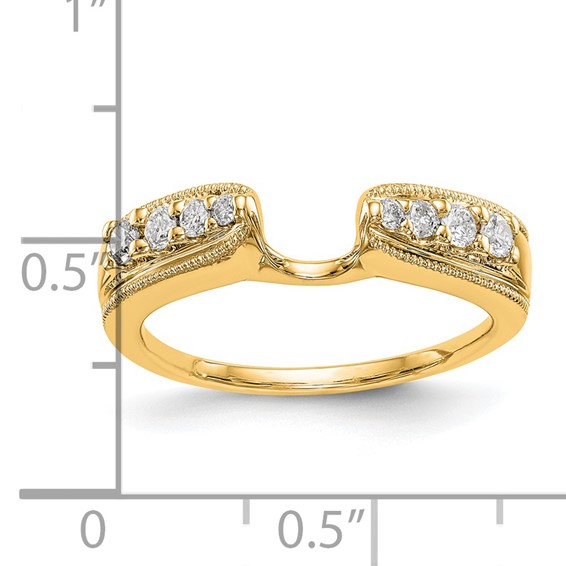 14K Yellow Gold Diamond Wrap