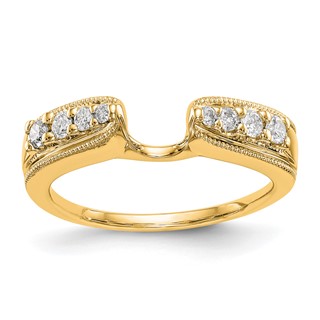 14K Yellow Gold Diamond Wrap