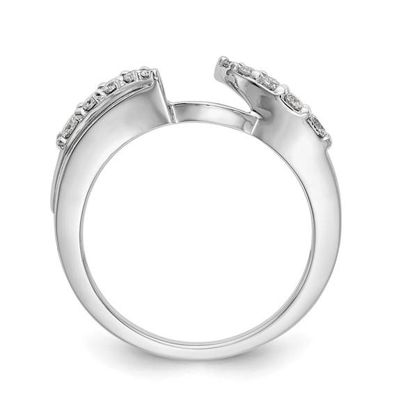 14K White Gold Diamond Wrap