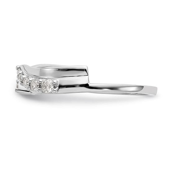 14K White Gold Diamond Wrap