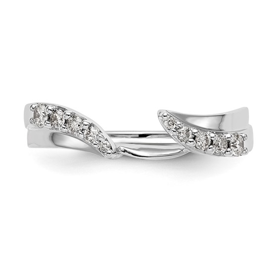14K White Gold Diamond Wrap