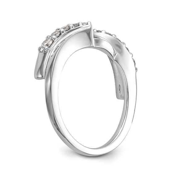 14K White Gold Diamond Wrap