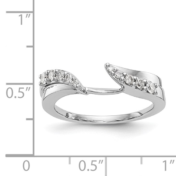 14K White Gold Diamond Wrap