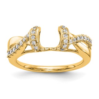 14K Yellow Gold Diamond Wrap