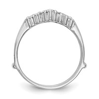 14K White Gold 0.33 Carat Lab Grown Diamond VS SI+ G+ Complete Ring Guard view 3