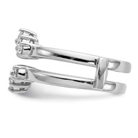 14K White Gold 0.33 Carat Lab Grown Diamond VS SI+ G+ Complete Ring Guard view 4