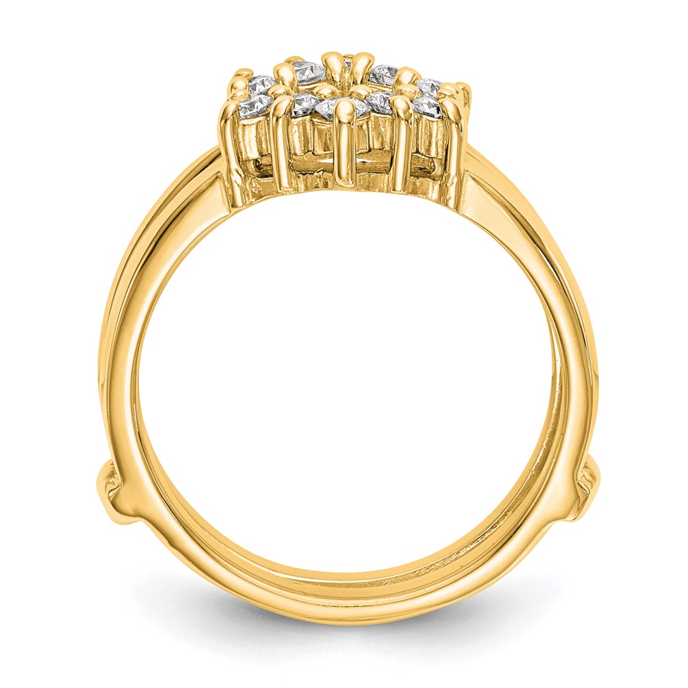 14k 1/3 carat Lab Grown Diamond VS/SI+ G+ Complete Ring Guard (RM3101B-035-7YLG)