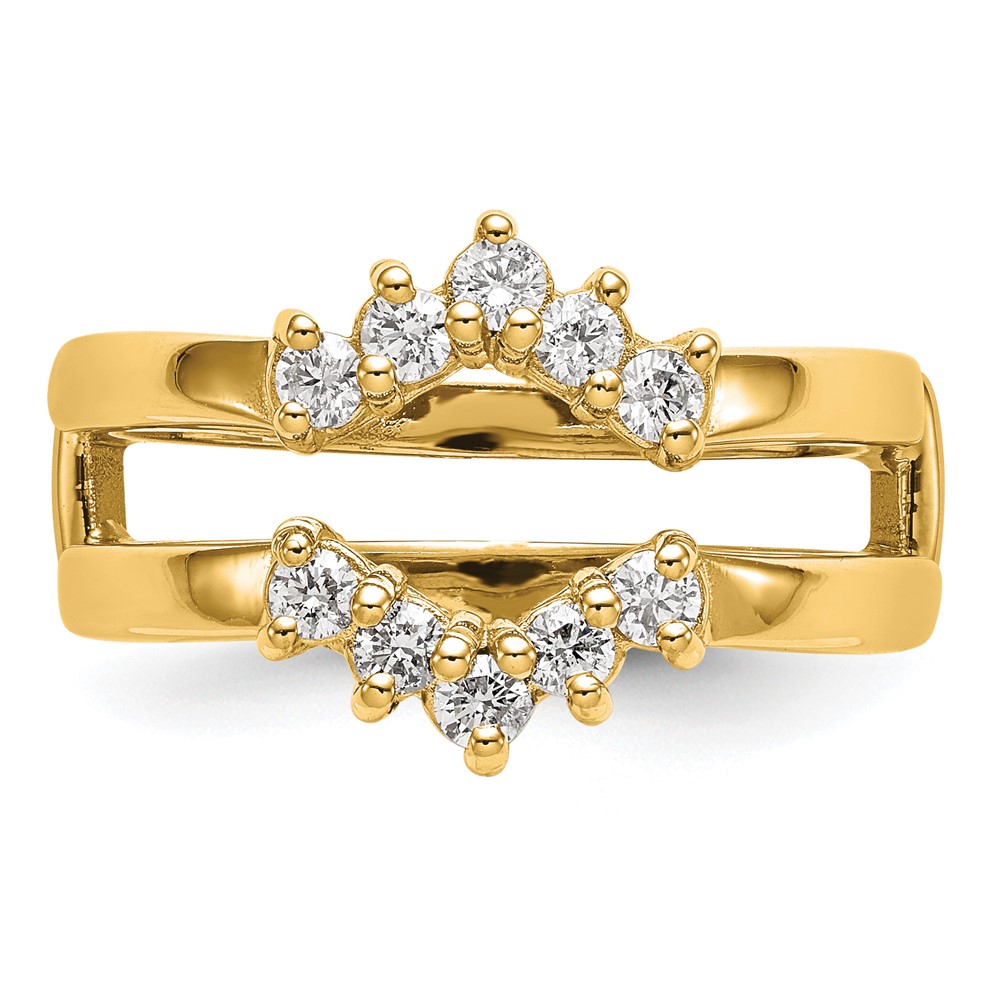 14k 1/3 carat Lab Grown Diamond VS/SI+ G+ Complete Ring Guard (RM3101B-035-7YLG)