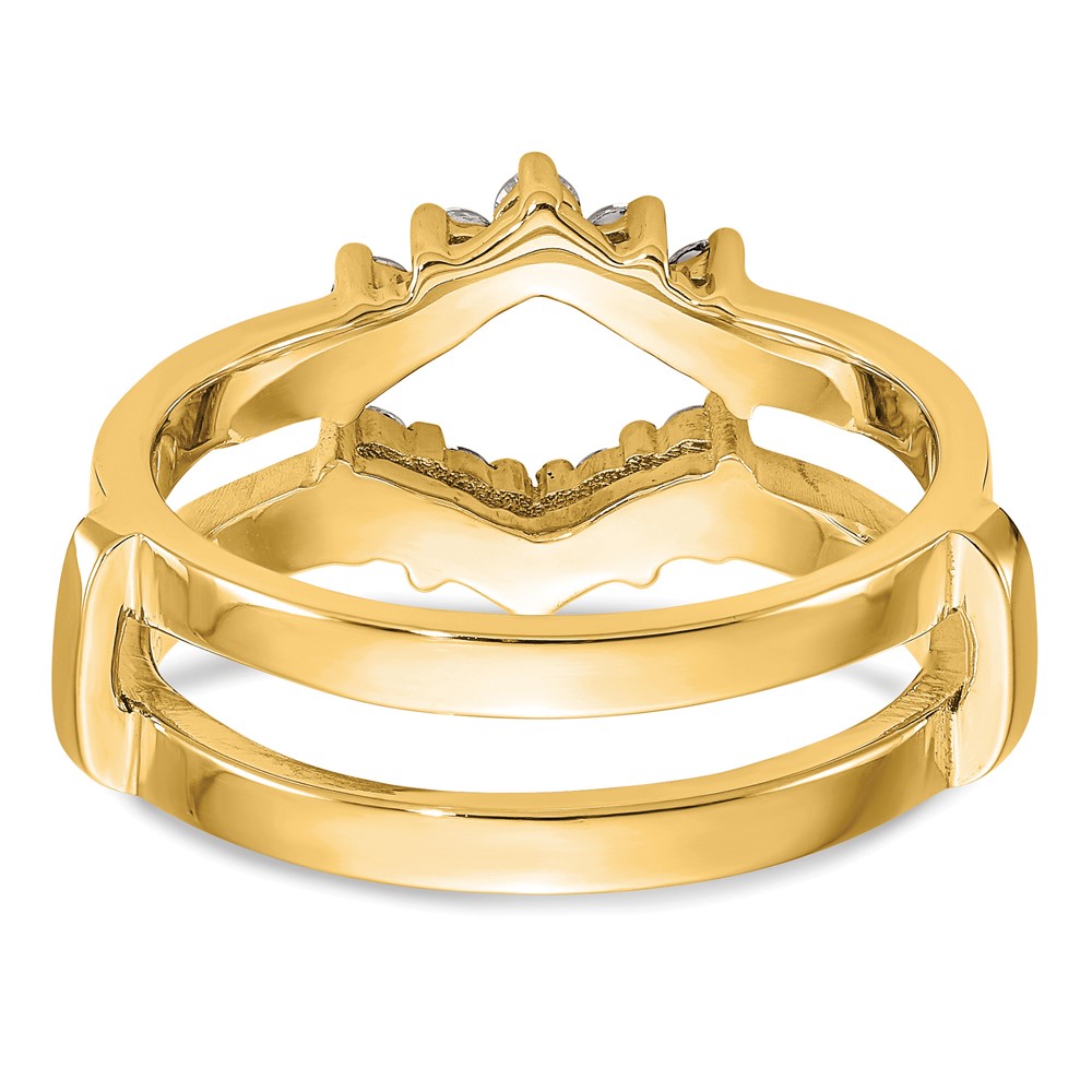 14k 1/3 carat Lab Grown Diamond VS/SI+ G+ Complete Ring Guard (RM3101B-035-7YLG)