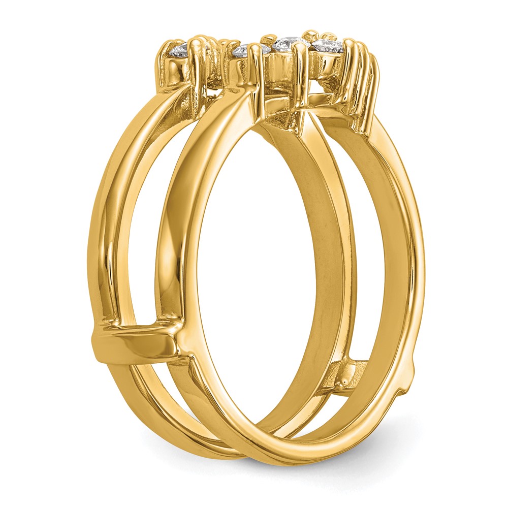 14k 1/3 carat Lab Grown Diamond VS/SI+ G+ Complete Ring Guard (RM3101B-035-7YLG)