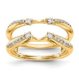 14K Yellow Gold Diamond Guard