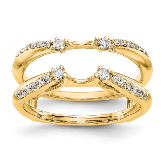 14K Yellow Gold Diamond Guard