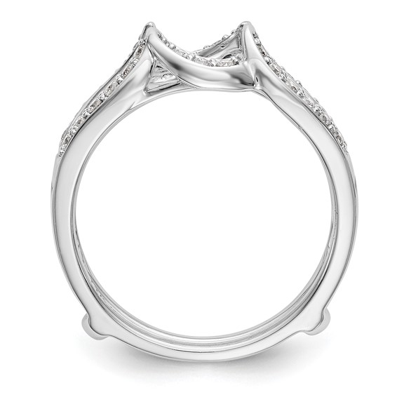 14K White Gold 1/3 carat Diamond Complete Ring Guard