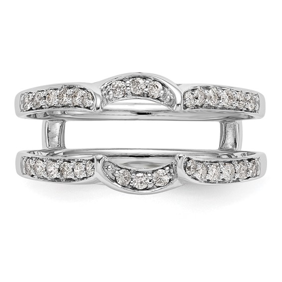 14K White Gold 1/3 carat Diamond Complete Ring Guard
