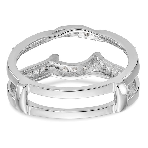 14K White Gold 1/3 carat Diamond Complete Ring Guard