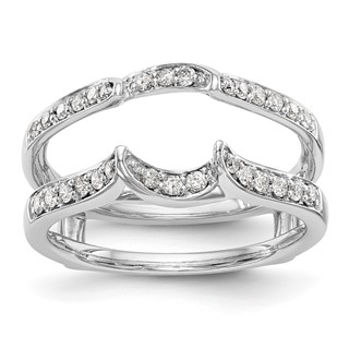 14K White Gold 1/3 carat Diamond Complete Ring Guard