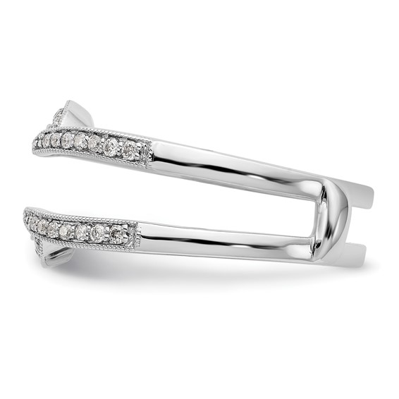 14K White Gold 1/5 carat Diamond Complete Ring Guard