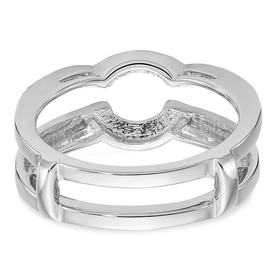 14K White Gold 1/5 carat Diamond Complete Ring Guard