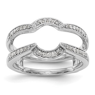14K White Gold 1/5 carat Diamond Complete Ring Guard
