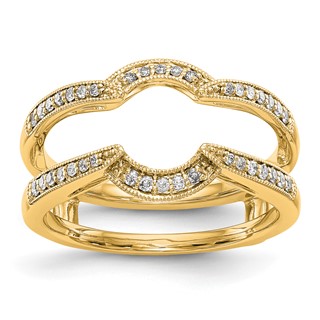 14K Yellow Gold Diamond Guard