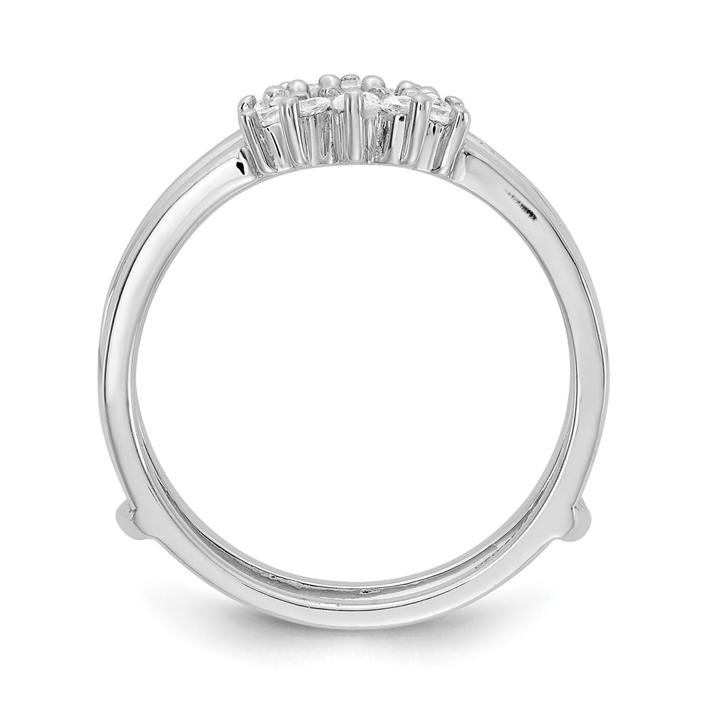 14k White Gold 1/5 carat Lab Grown Diamond VS/SI+ G+ Complete Ring Guard (RM3105B-020-7WLG)