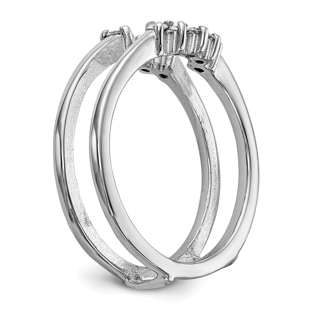 14k White Gold 1/5 carat Lab Grown Diamond VS/SI+ G+ Complete Ring Guard (RM3105B-020-7WLG)