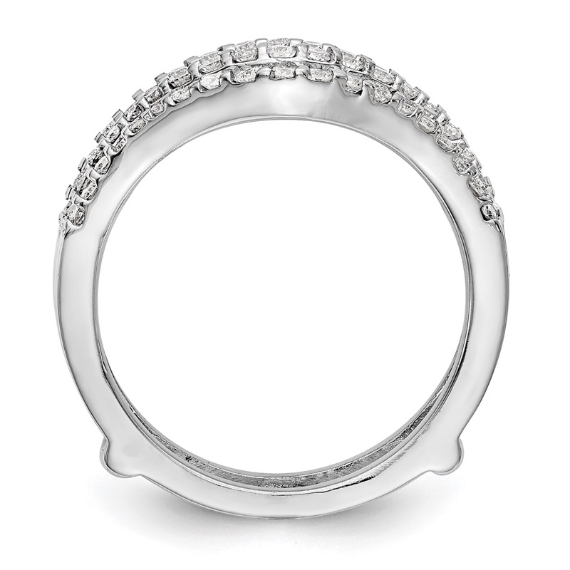 True Origin 14K White Gold 5/8 carat Lab Grown Diamond VS  D E F  Ring Guard