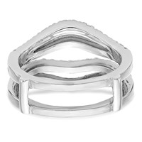 True Origin 14K White Gold 0.62 Carat Lab Grown Diamond VS+ F+ Complete Ring Guard view 5