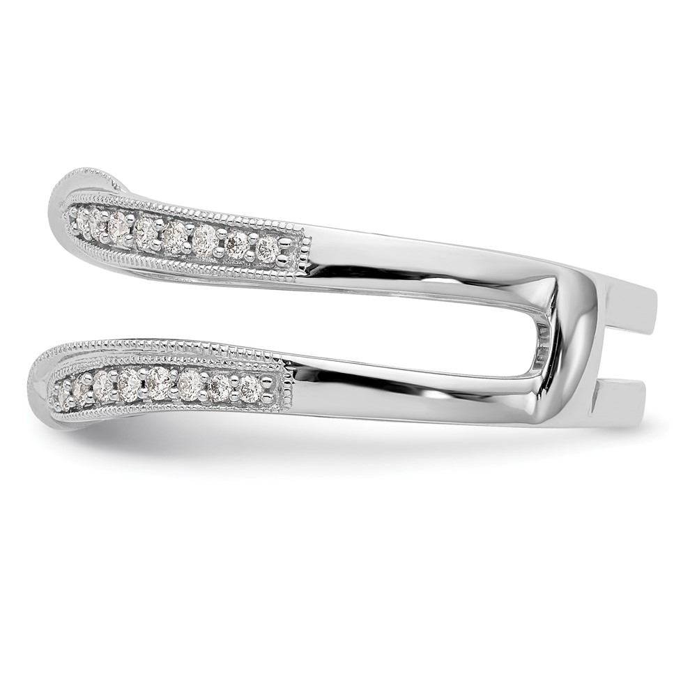 14k White Gold 1/4 carat Lab Grown Diamond VS/SI+ G+ Complete Ring Guard (RM3109B-025-WLG)