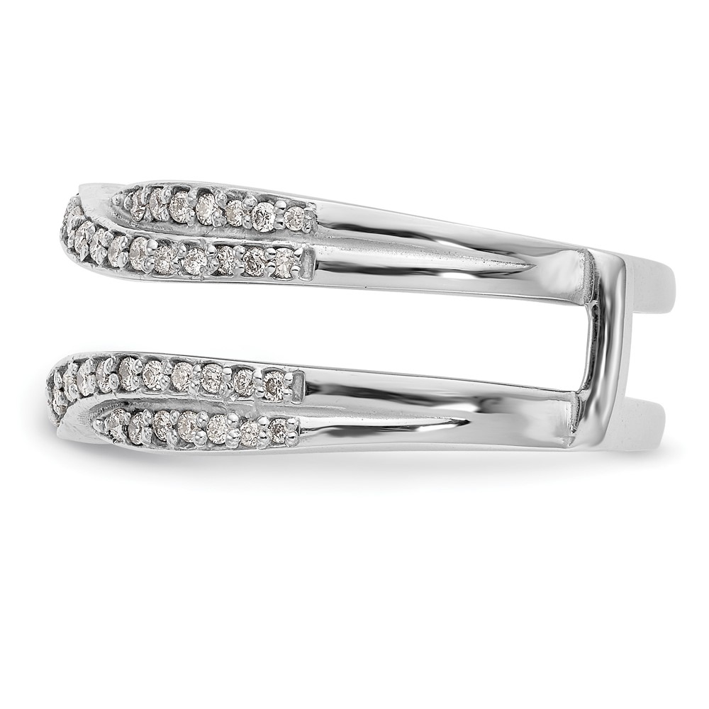 14k White Gold 1/2 carat Lab Grown Diamond VS/SI+ G+ Complete Ring Guard (RM3110B-050-WLG)