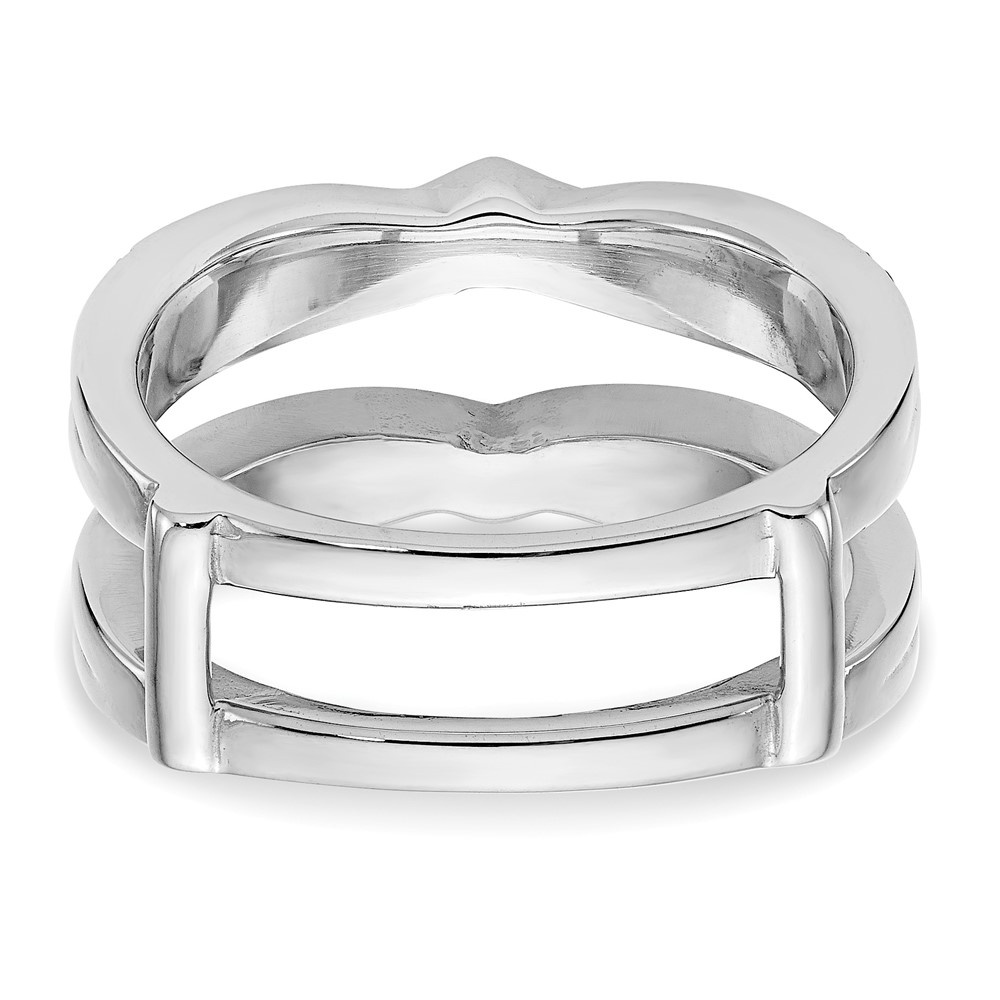 14k White Gold 1/2 carat Lab Grown Diamond VS/SI+ G+ Complete Ring Guard (RM3110B-050-WLG)