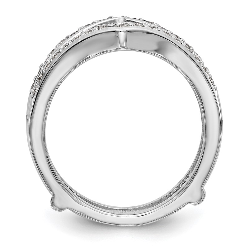 True Origin 14K White Gold 1/2 carat Lab Grown Diamond VS+ F+  Ring Guard