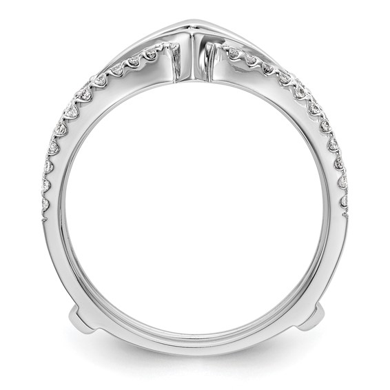 14K White Gold 1/3 carat Diamond Complete Ring Guard