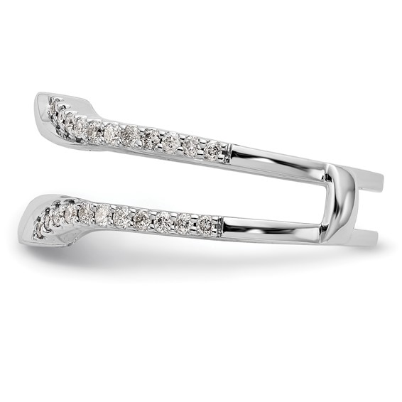 14K White Gold 1/3 carat Diamond Complete Ring Guard