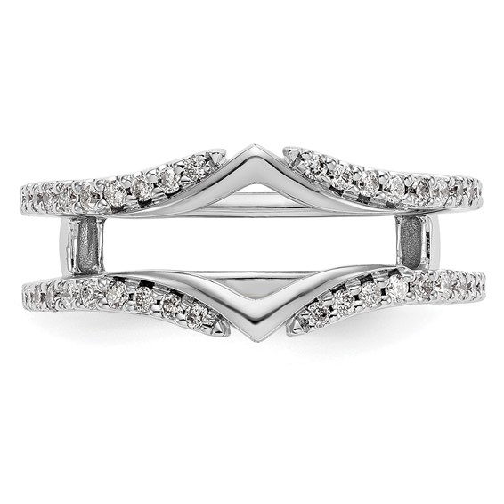 14K White Gold 1/3 carat Diamond Complete Ring Guard