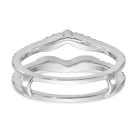 14K White Gold 1/3 carat Diamond Complete Ring Guard