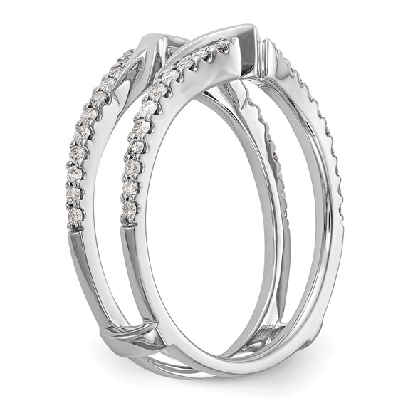 14K White Gold 1/3 carat Diamond Complete Ring Guard