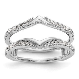 14K White Gold 1/3 carat Diamond Complete Ring Guard