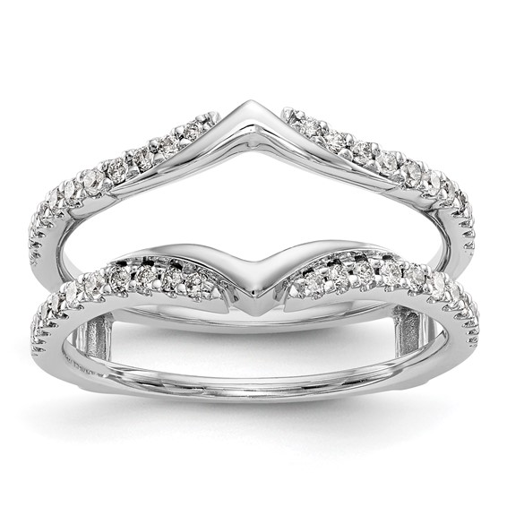 14K White Gold 1/3 carat Diamond Complete Ring Guard