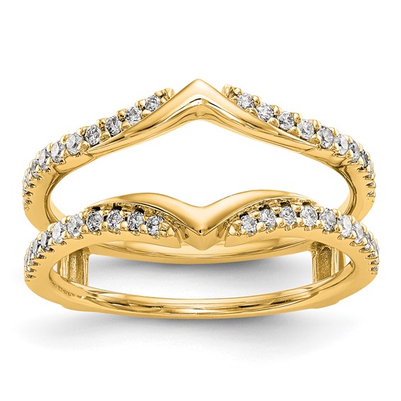 14K Yellow Gold Diamond Guard