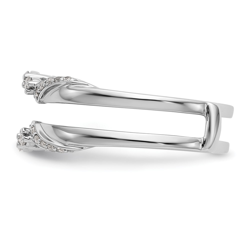 14k White Gold 1/5 carat Lab Grown Diamond VS/SI+ G+ Complete Ring Guard (RM3118B-020-WLG)