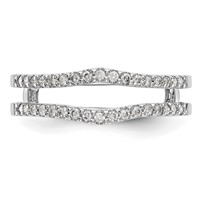 True Origin 14K White Gold 0.25 Carat Lab Grown Diamond VS+ F+ Complete Ring Guard view 4