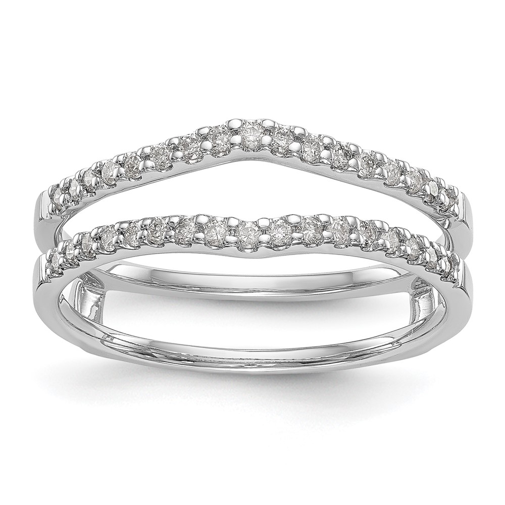 14k White Gold 1/4 carat Lab Grown Diamond VS/SI+ G+ Complete Ring Guard (RM3121B-025-WLG)