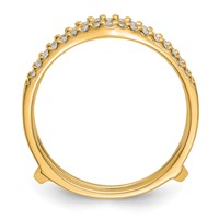 14K Yellow Gold 0.25 Carat Lab Grown Diamond VS SI+ G+ Complete Ring Guard view 2