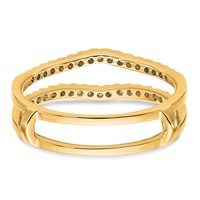 14K Yellow Gold 0.25 Carat Lab Grown Diamond VS SI+ G+ Complete Ring Guard view 5
